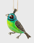 Green canary hanging ornament