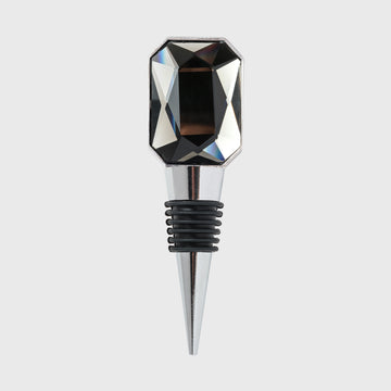 Single gem wine stopper, dark crystal