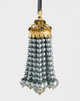 Hanging pearl tassel, grey